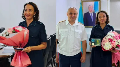 22 года на службе: полицейская из Павлодарской области получила «Күміс алқа»