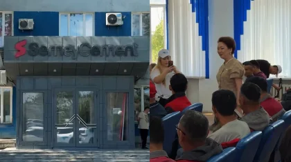 «Ак жол» представители встретились с коллективом цементного завода в Абайской области