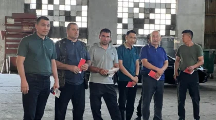 Представители ОСДП встретились с работниками предприятия «Жылу» в Карабалыке