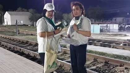 Партия «Байтақ» провела встречу с сотрудниками вокзала и пассажирами в Атырау