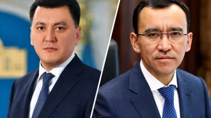 Ерлан Карин и Маулен Ашимбаев проголосовали на выборах депутатов Курултая