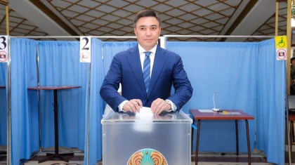 Габит Сыздыкбеков проголосовал на выборах в Курултай
