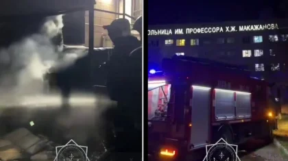 Пожар в больнице Караганды: спасатели эвакуировали 20 пациентов