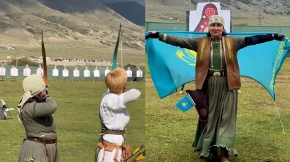 51-летняя казахстанская лучница не сдержала слез после победы на Всемирных играх кочевников (ВИДЕО)