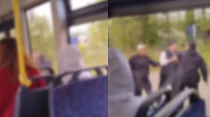 Водитель автобуса зажал пассажира дверью и высадил всех в Астане (ВИДЕО)