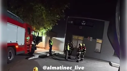 Пожар вспыхнул в здании центра особо опасных инфекций в Алматы (ВИДЕО)
