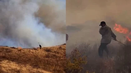 Ликвидировали крупный природный пожар в Тарбагатае на востоке Казахстана