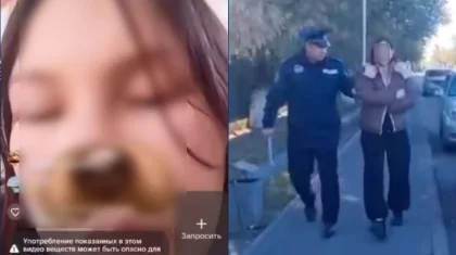 Жительница Талдыкоргана пила и материлась в прямом эфире TikTok (ВИДЕО)