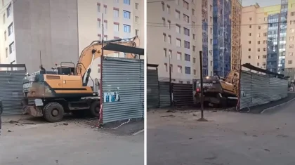 Двор превратился в стройплощадку: в акимате Астаны прокомментировали ситуацию