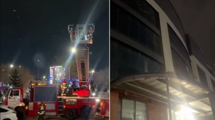 При ночном пожаре в гостинично-банном комплексе Астаны эвакуировали 60 человек