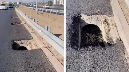 В акимате Алматы объяснили, что произошло с дорогой после ремонта