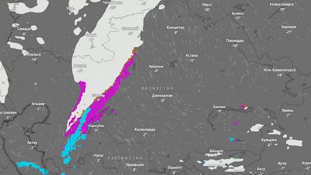 Пройдут снегопады: 29 декабря ситуация на дорогах ухудшится в семи областях Казахстана